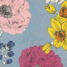 Mixed Spring Flowers Print Italian Paper ~ Tassotti